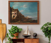 A Coastal Architectural Capriccio by Francesco Guardi