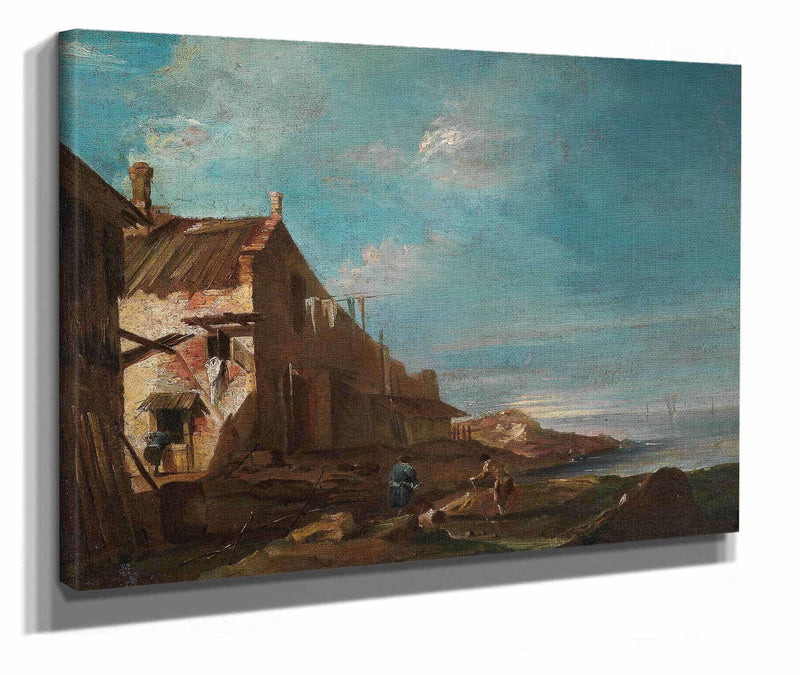 A Coastal Architectural Capriccio by Francesco Guardi