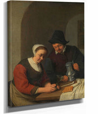 A Confidential Chat by Adriaen Van Ostade