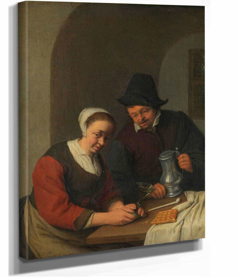 A Confidential Chat by Adriaen Van Ostade