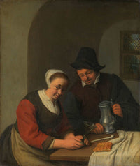 A Confidential Chat by Adriaen Van Ostade