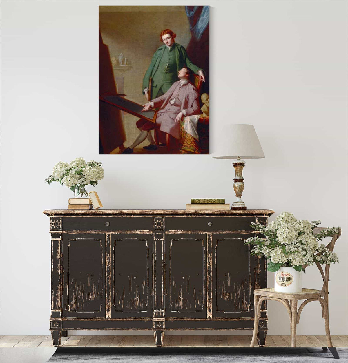 A Conversation The Artists Brothers Peter And James Romney by George Romney