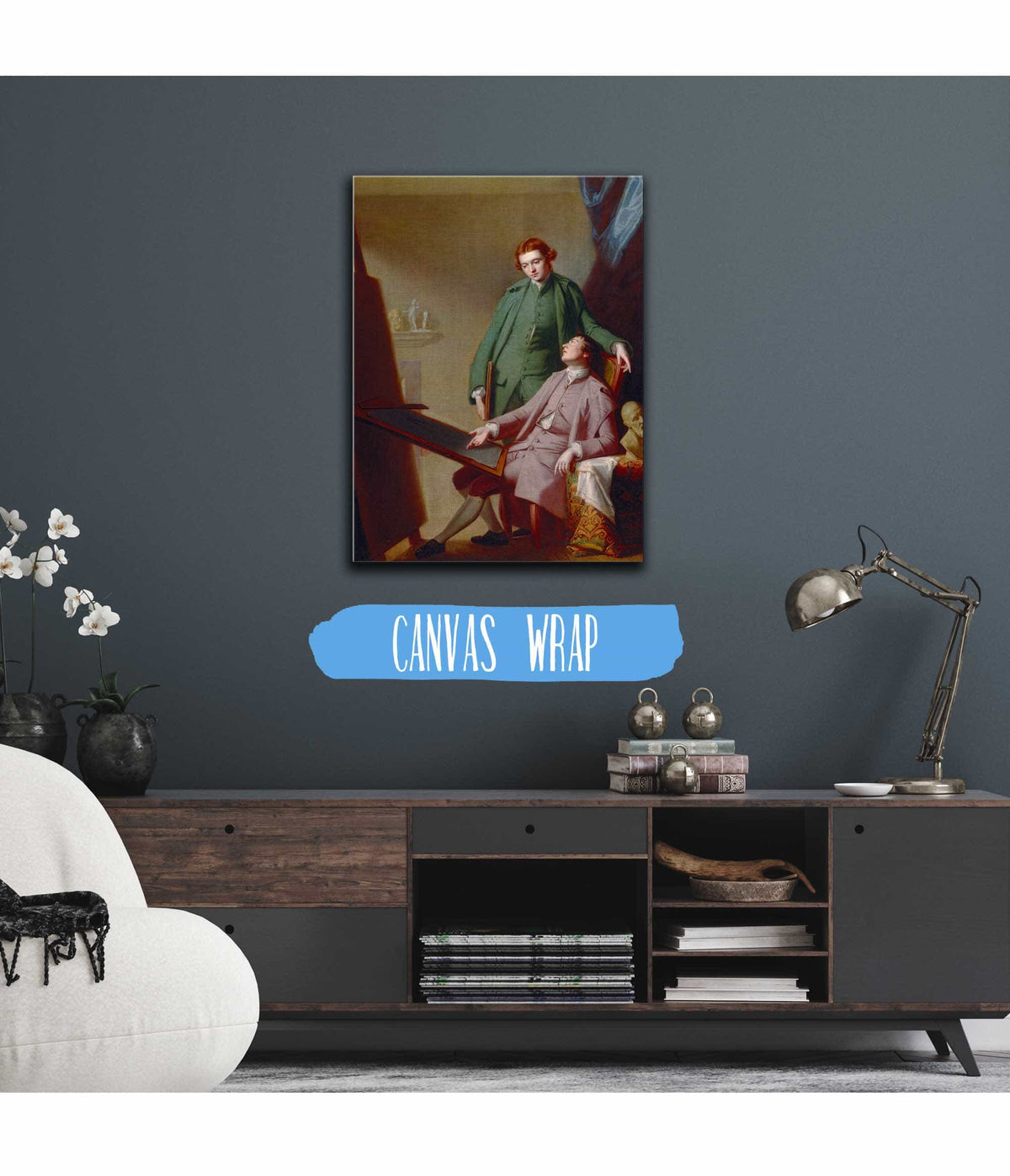 A Conversation The Artists Brothers Peter And James Romney by George Romney