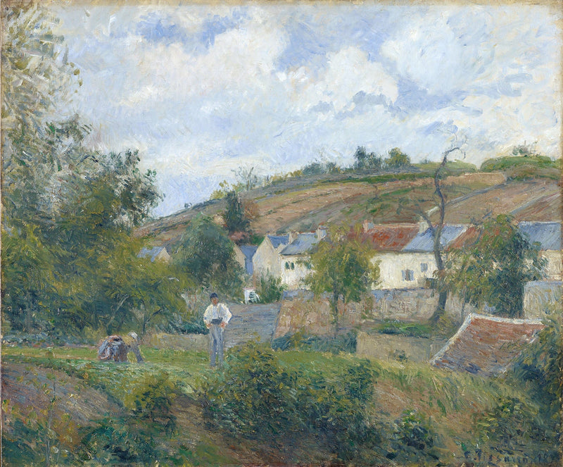 A Corner Of Lhermitage Pontoise by Camille Pissarro