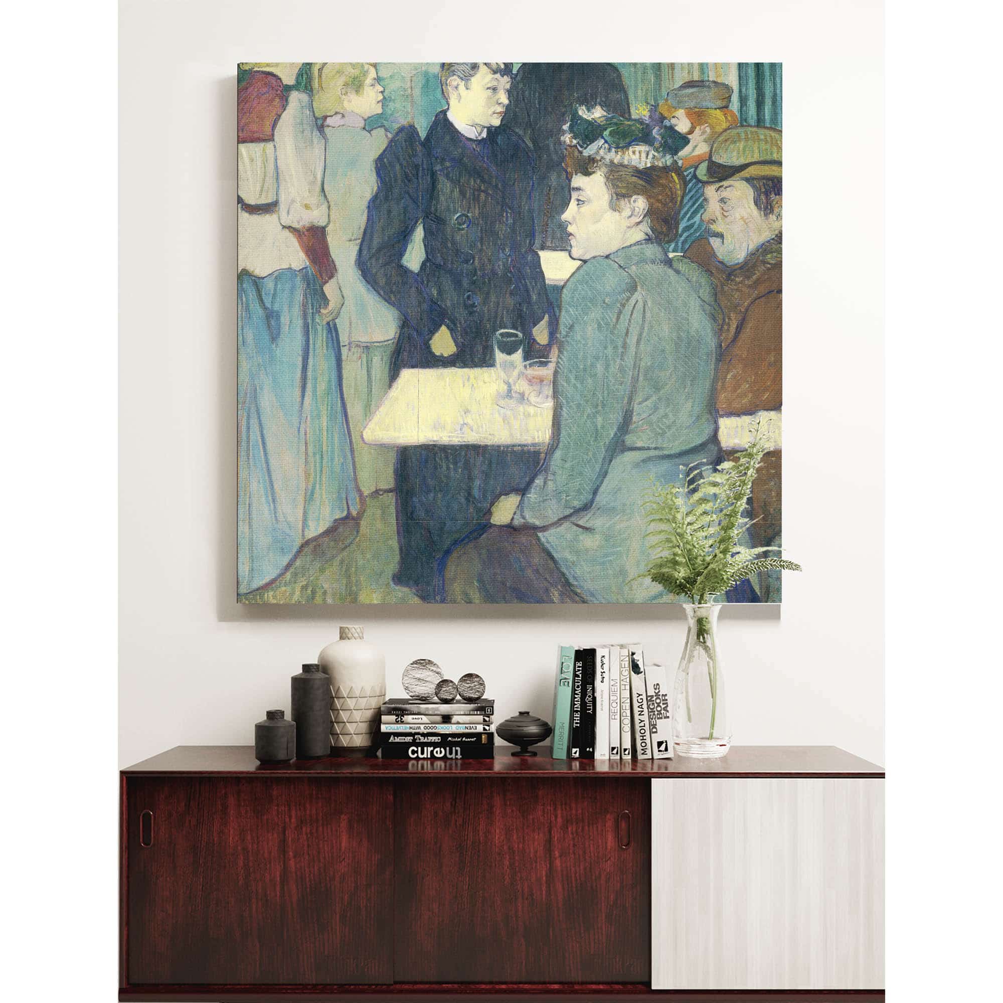 A Corner Of The Moulin De La Galette by Henri De Toulouse Lautrec