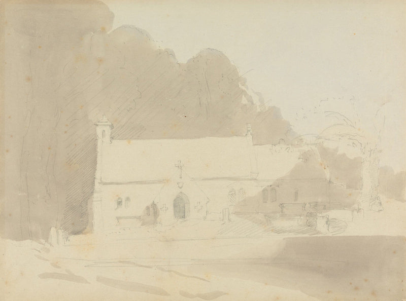 A Country Church by David Roberts