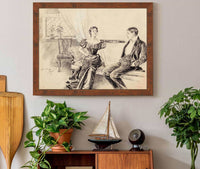 A Couple In The Parlor by Harrison Fisher