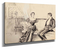 A Couple In The Parlor by Harrison Fisher