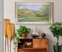 A Cowherd At Valhermeil Auvers Sur Oise by Camille Pissarro