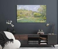 A Cowherd At Valhermeil Auvers Sur Oise by Camille Pissarro