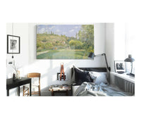 A Cowherd At Valhermeil Auvers Sur Oise by Camille Pissarro