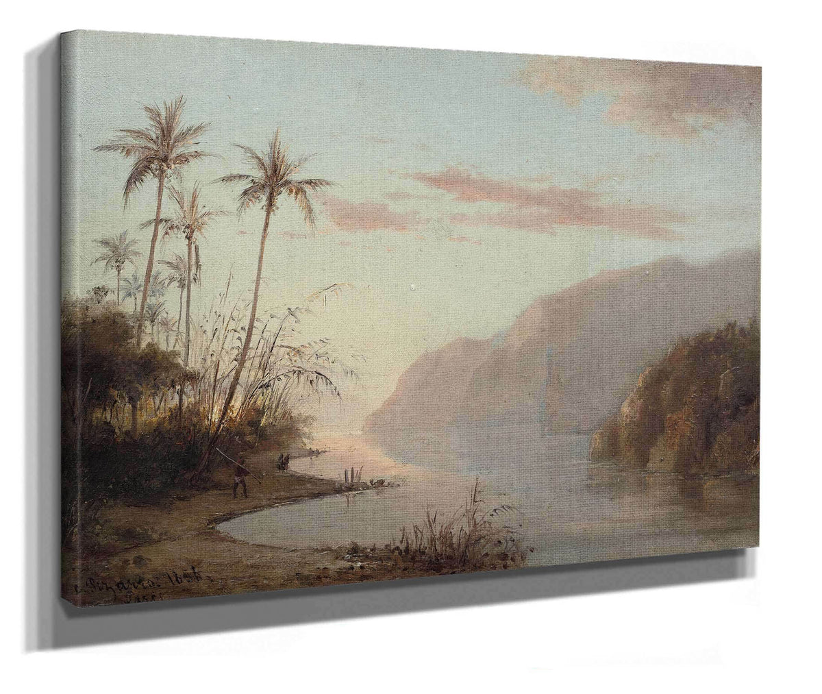 A Creek In St Thomas Virgin Islands by Camille Pissarro