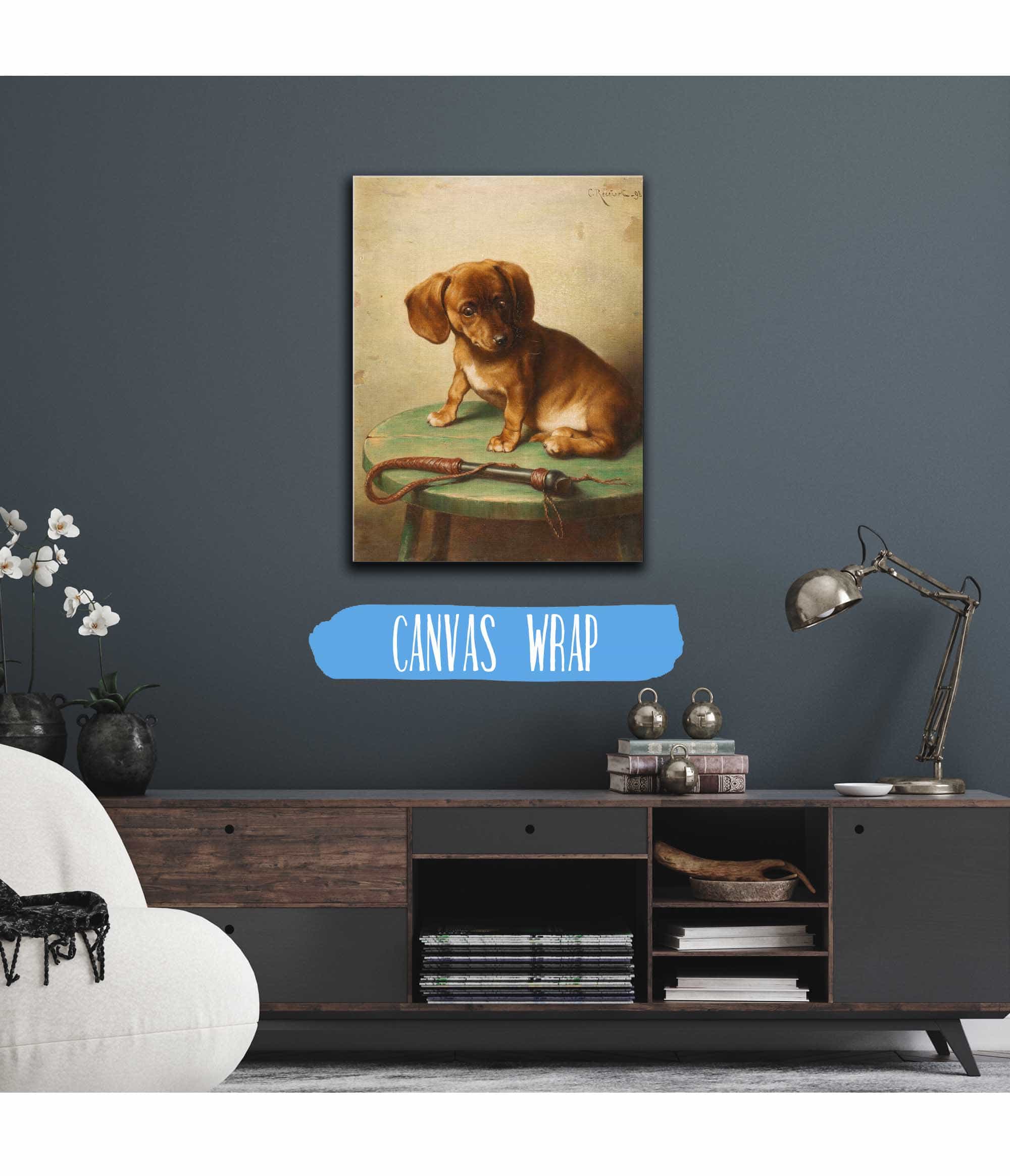 A Dachshund Puppy by Carl Reichert