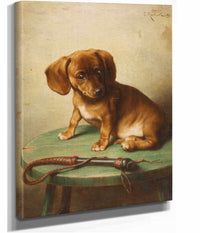 A Dachshund Puppy by Carl Reichert