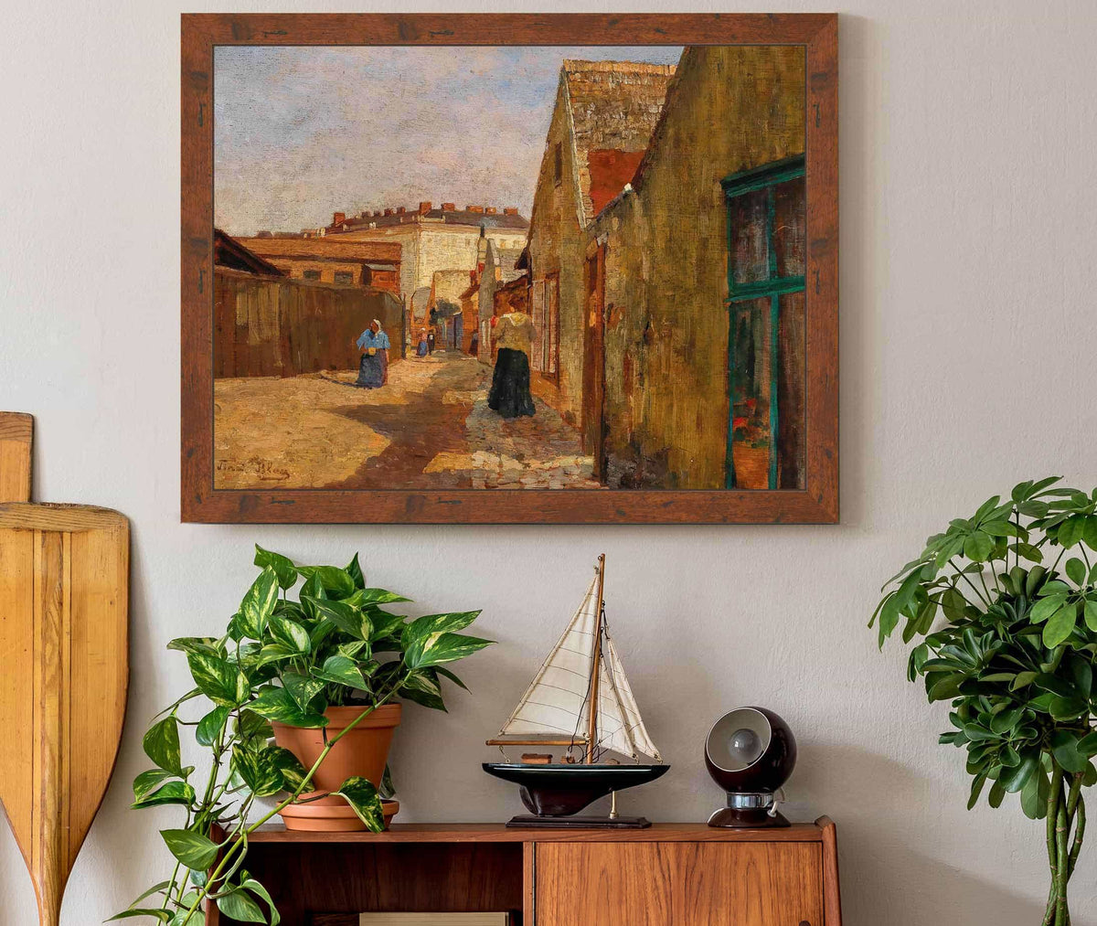 A Dead End Street In Vienna Erdberg by Tina Blau