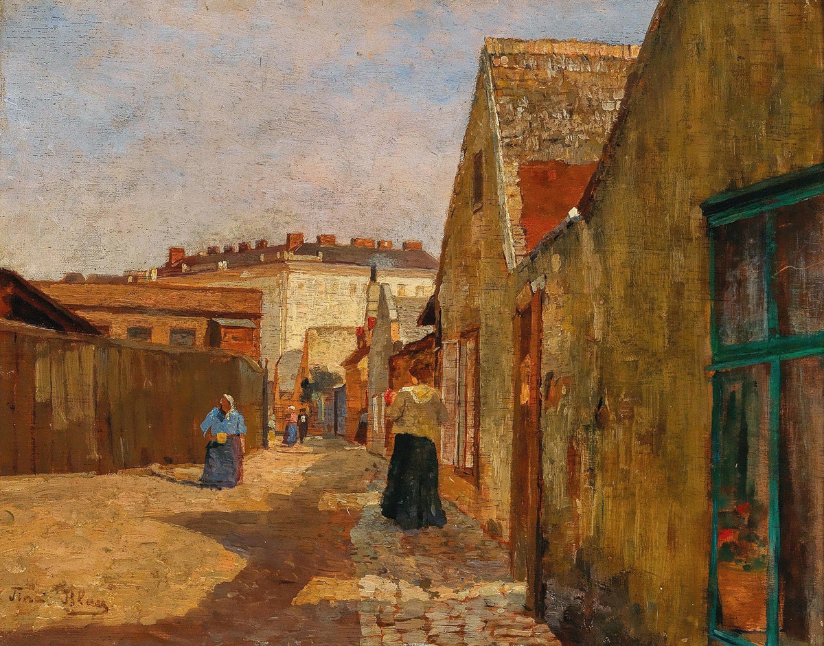 A Dead End Street In Vienna Erdberg by Tina Blau