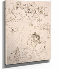 A Diablerie   by Guercino