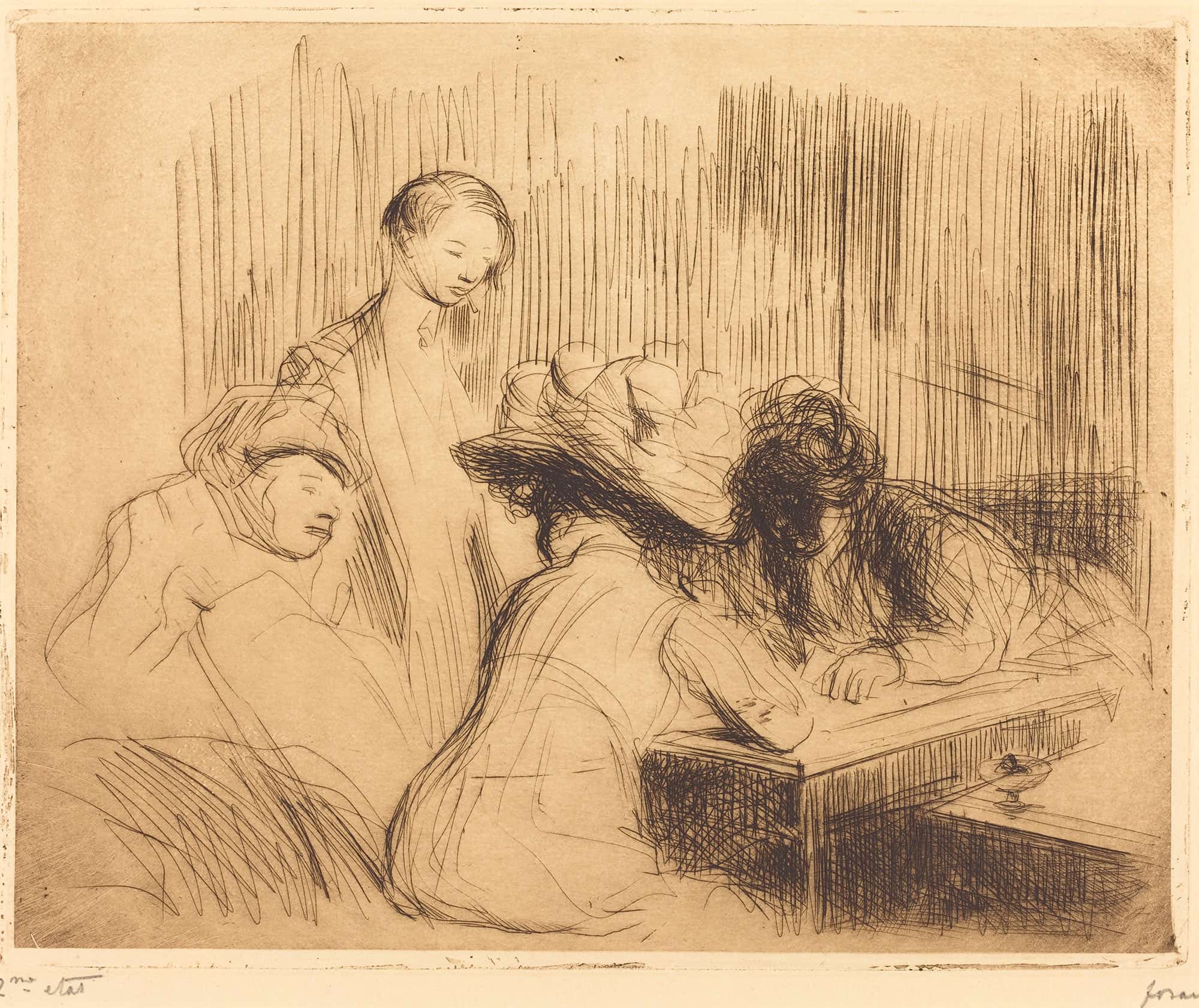 A Dive At Montmartre by Jean Louis Forain
