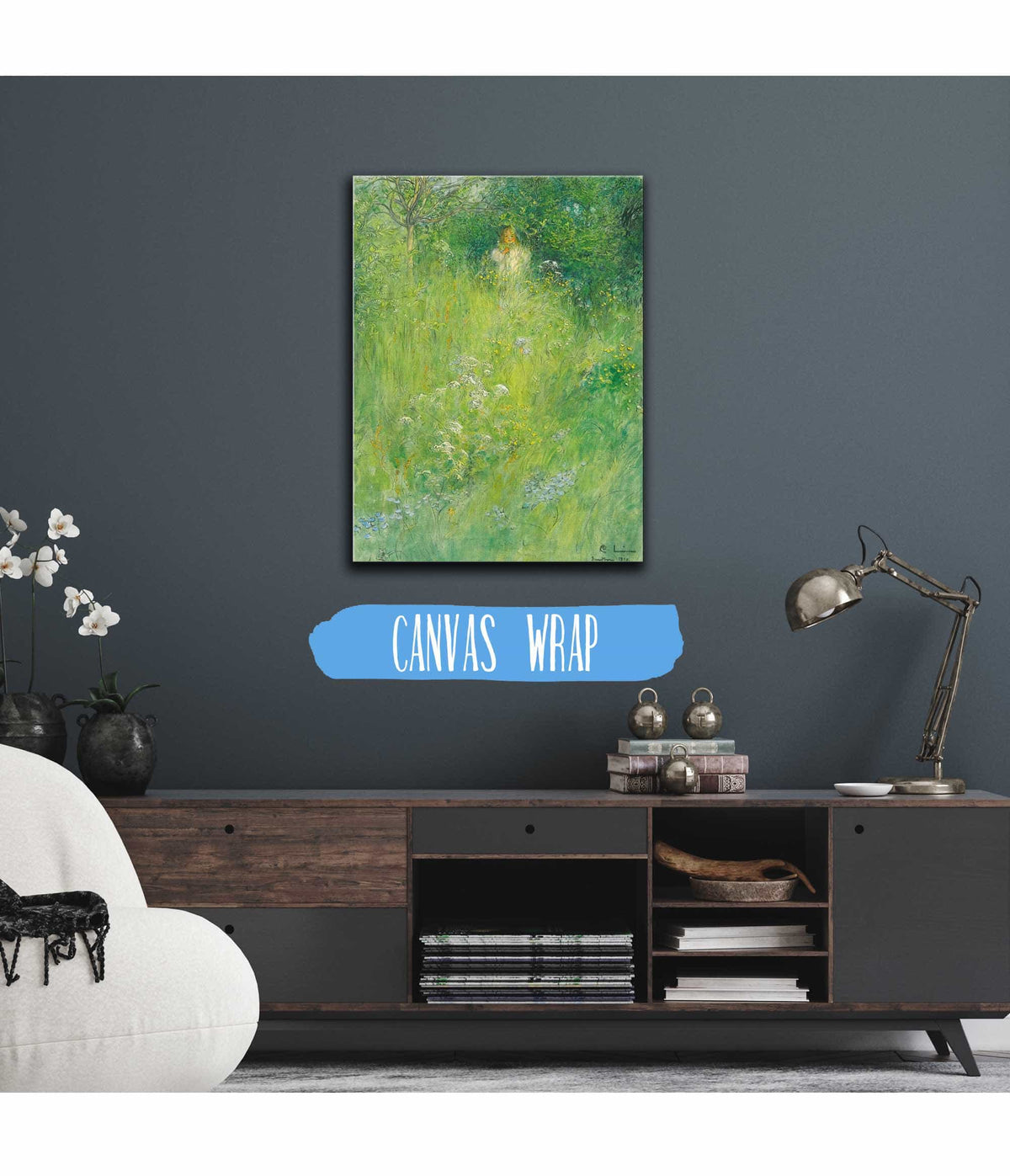 A Fairy Kersti In The Meadow by Carl Larsson