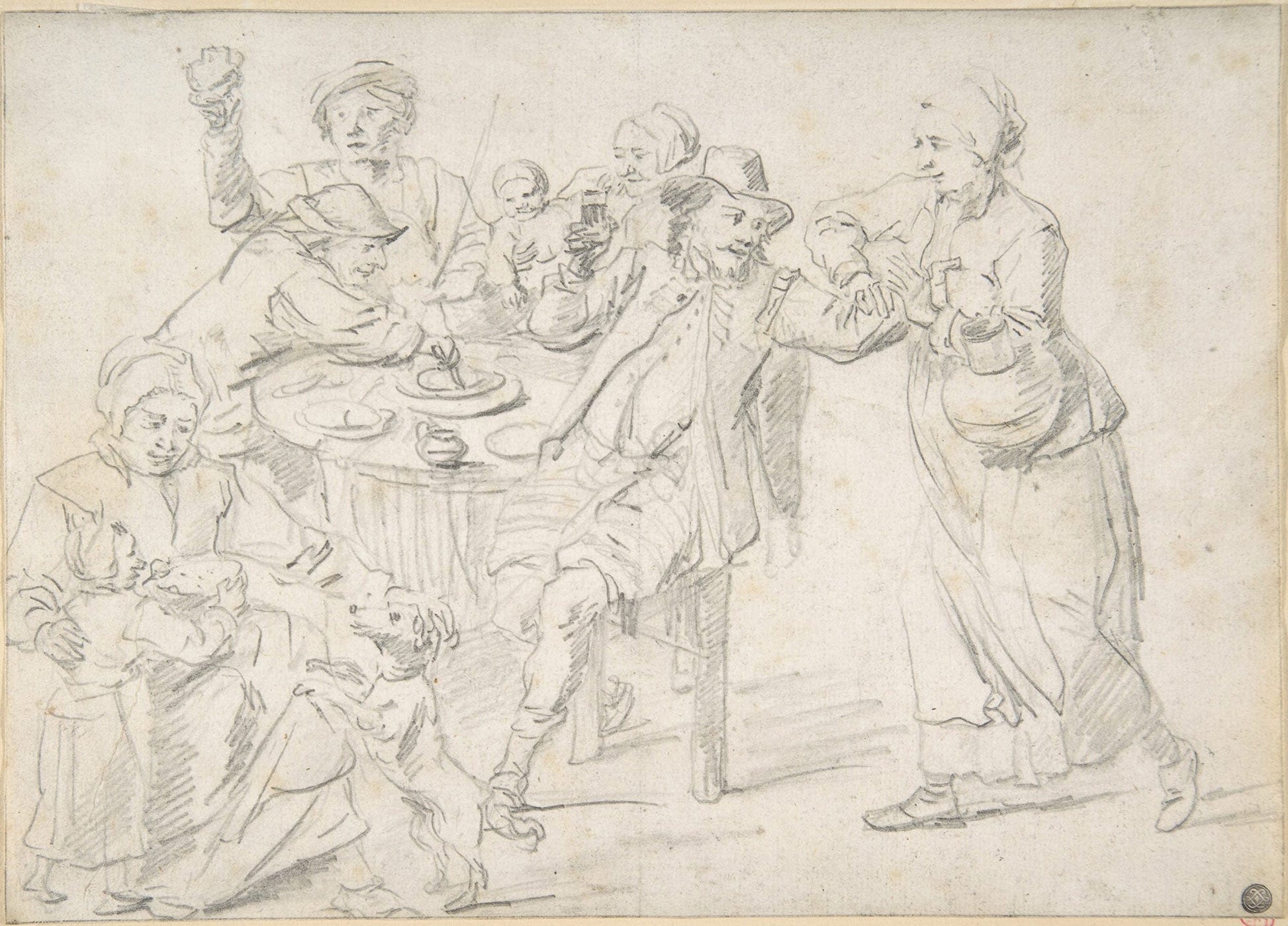 A Family Carousing Th Century by David Teniers The Younger