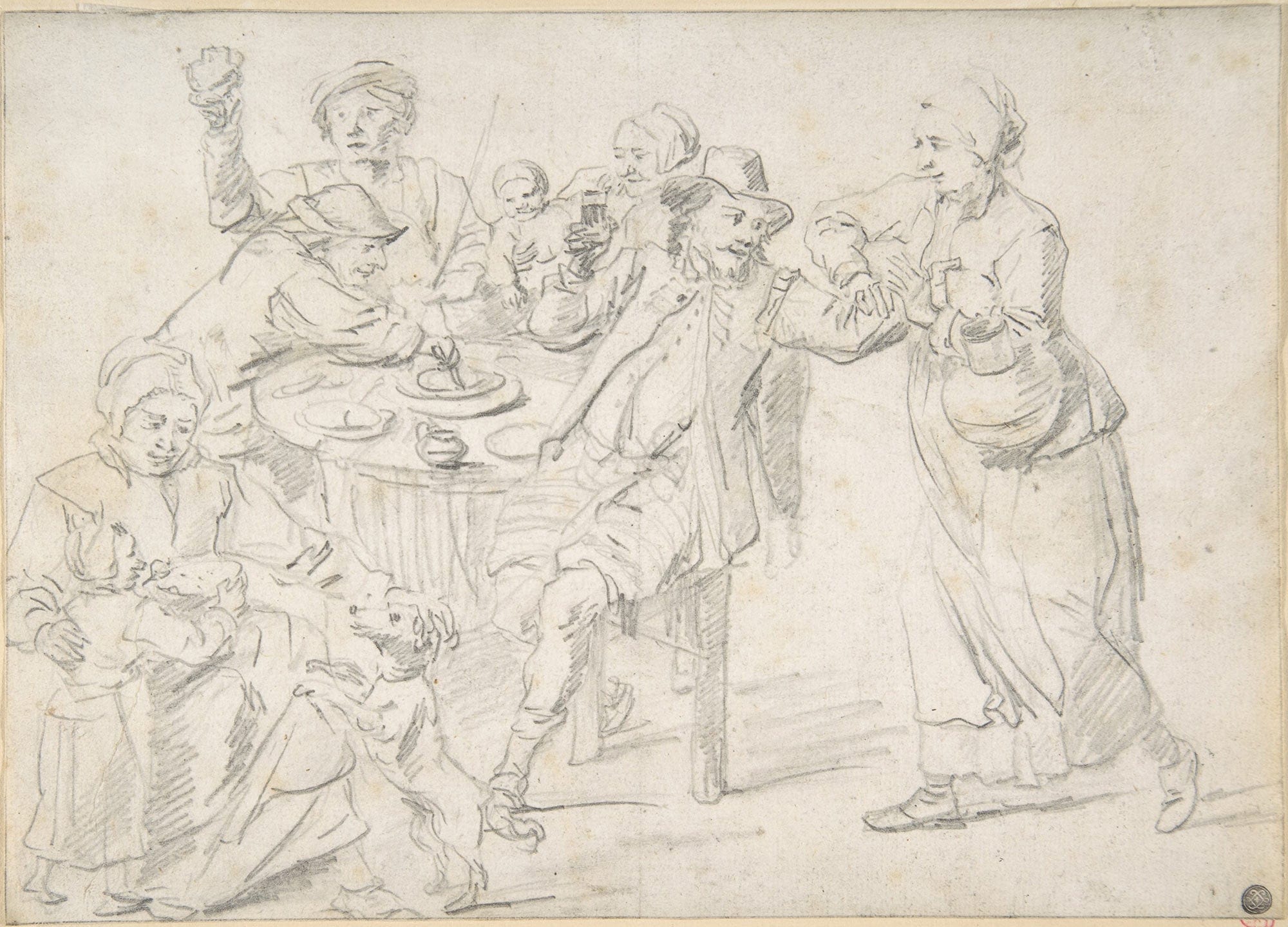 A Family Carousing Th Century by David Teniers The Younger