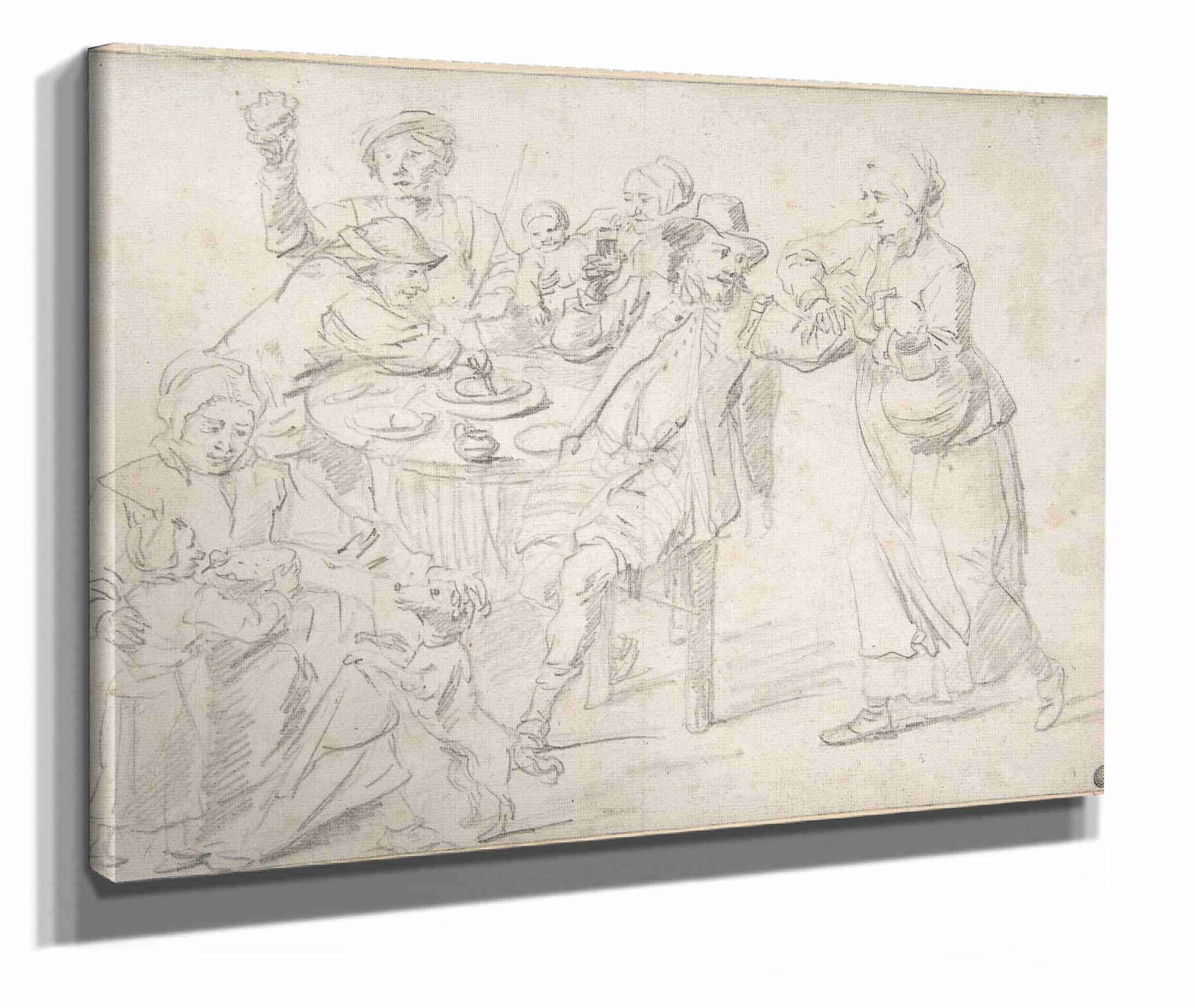 A Family Carousing Th Century by David Teniers The Younger