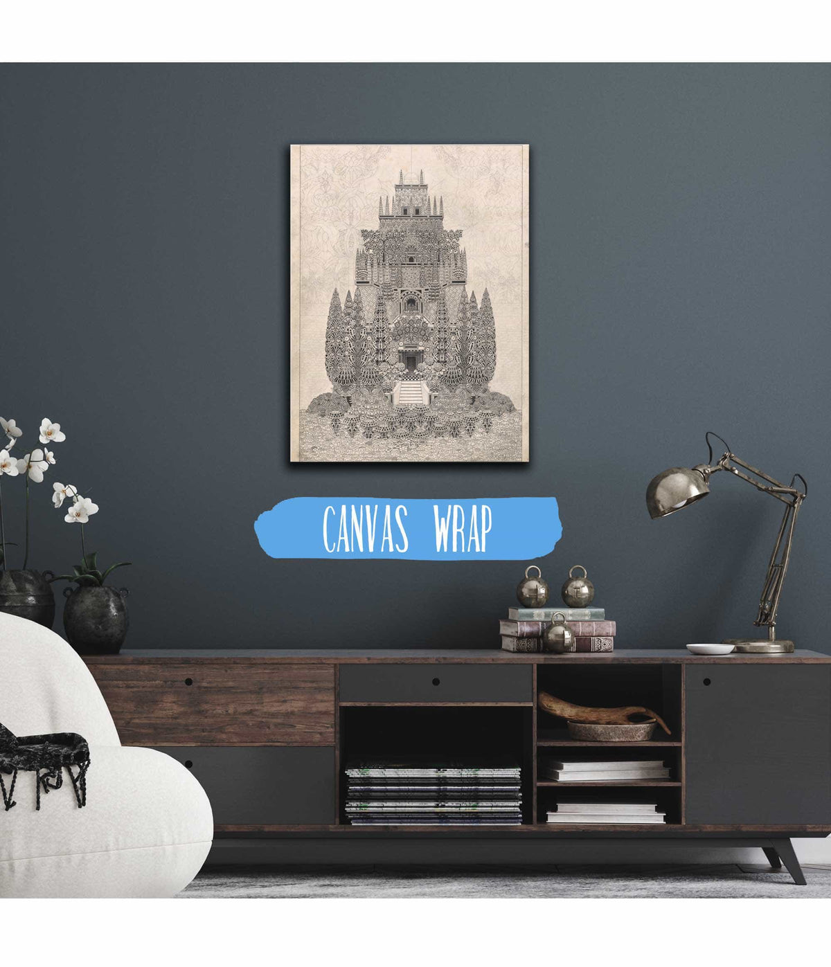 A Fantastic Tiered Structure   by Herbert Crowley