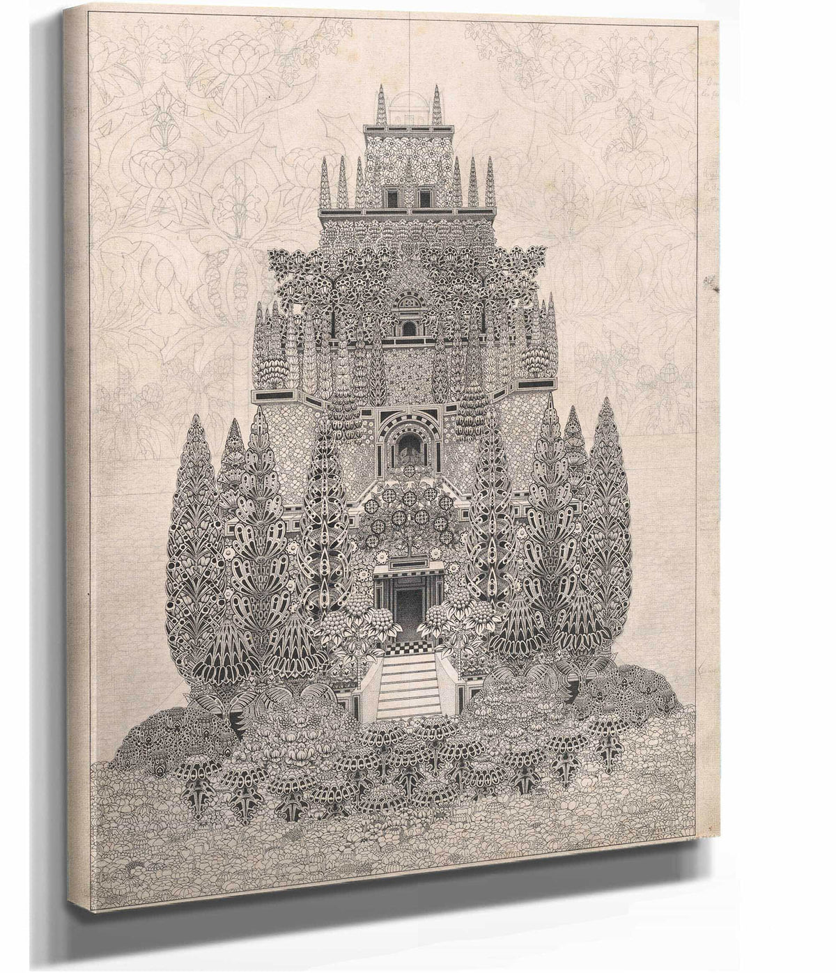 A Fantastic Tiered Structure   by Herbert Crowley