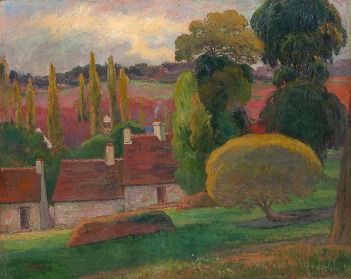 A Farm In Brittany by Paul Gauguin