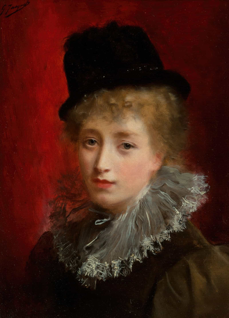 A Fashionable Beauty by Gustave Jean Jacquet