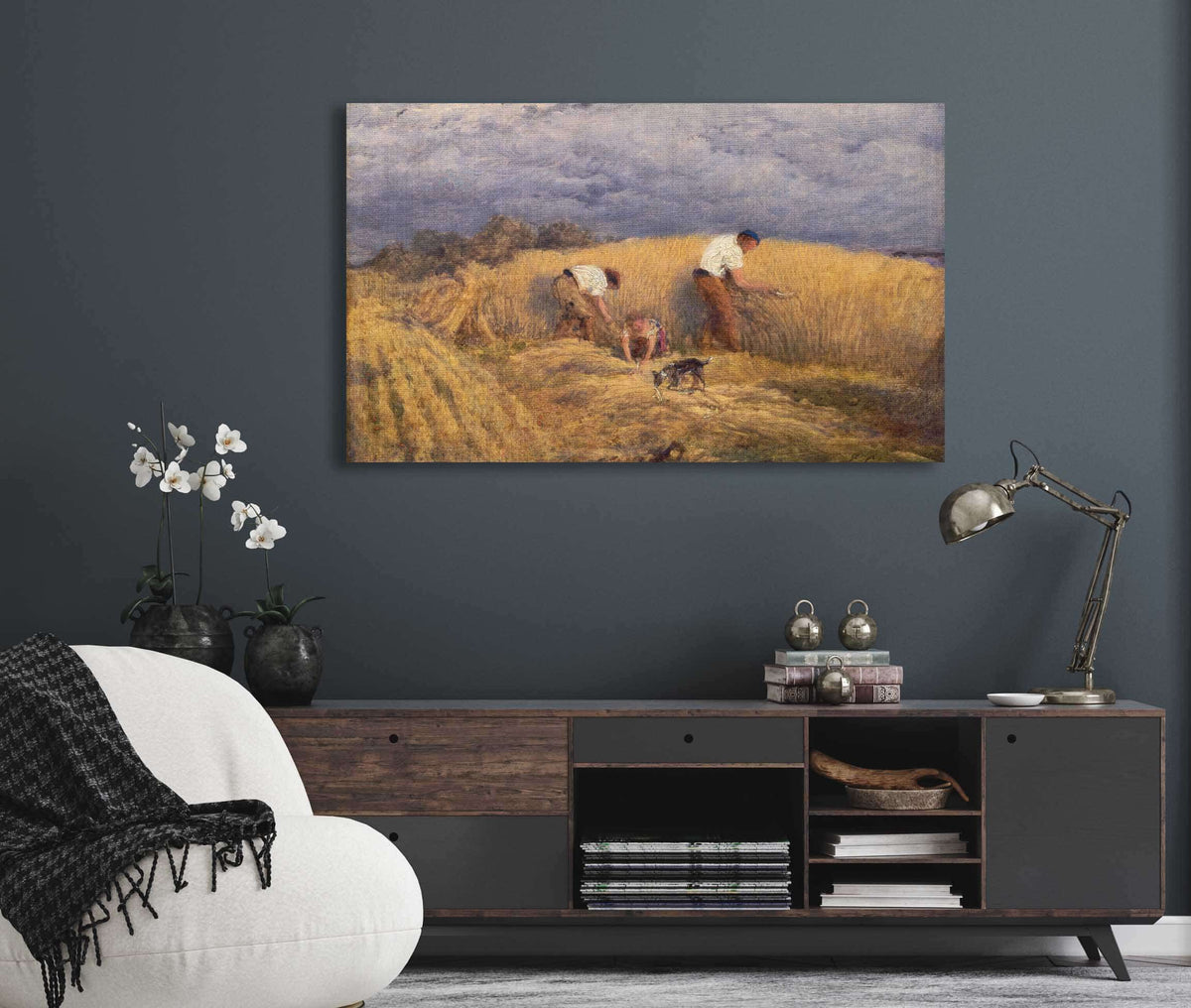 A Finished Study For Reaping by John Linnell