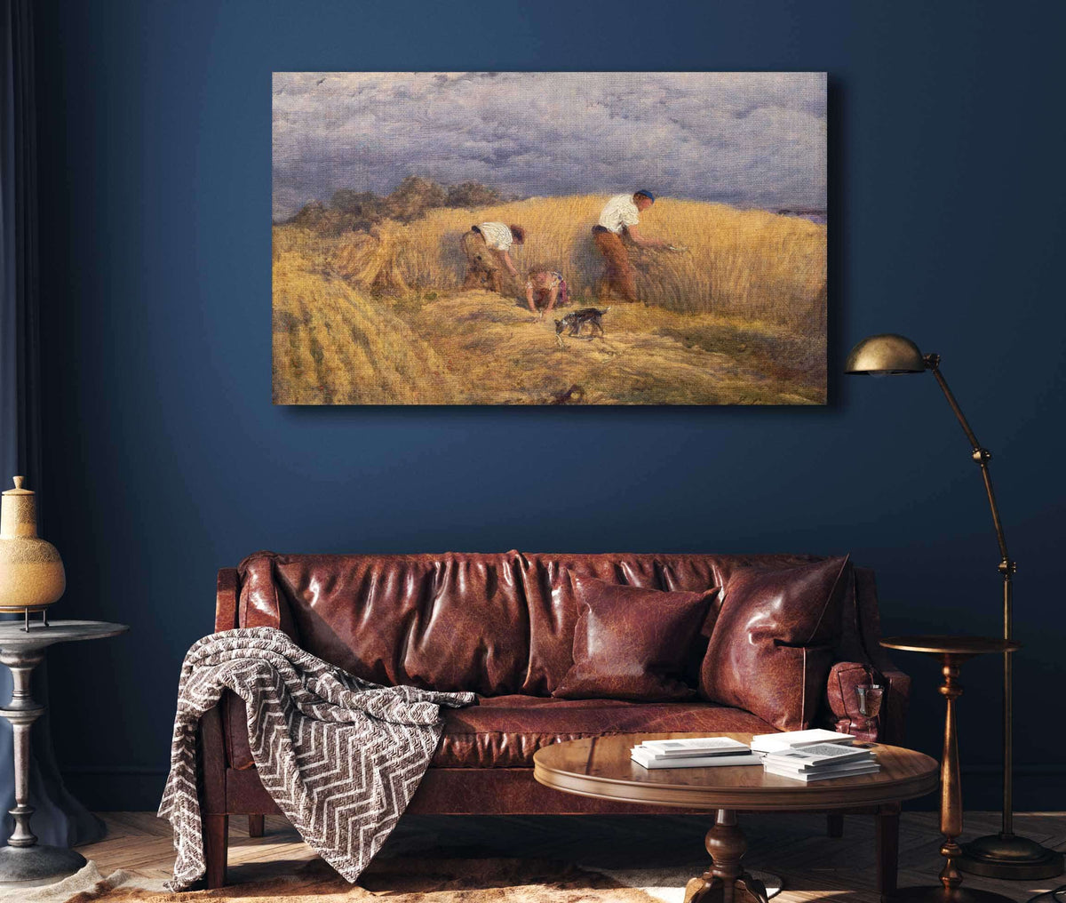 A Finished Study For Reaping by John Linnell