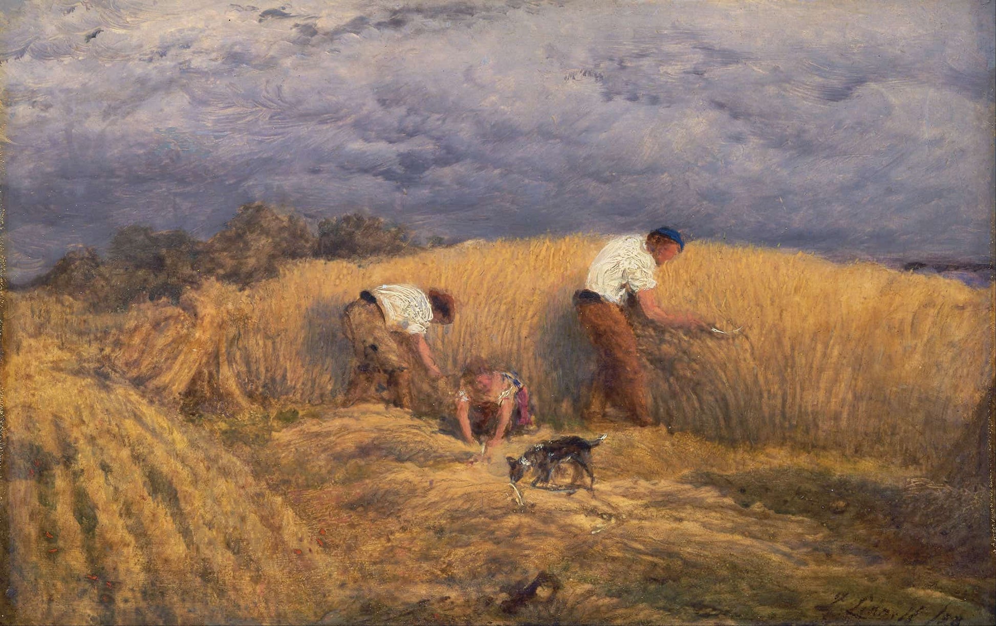 A Finished Study For Reaping by John Linnell