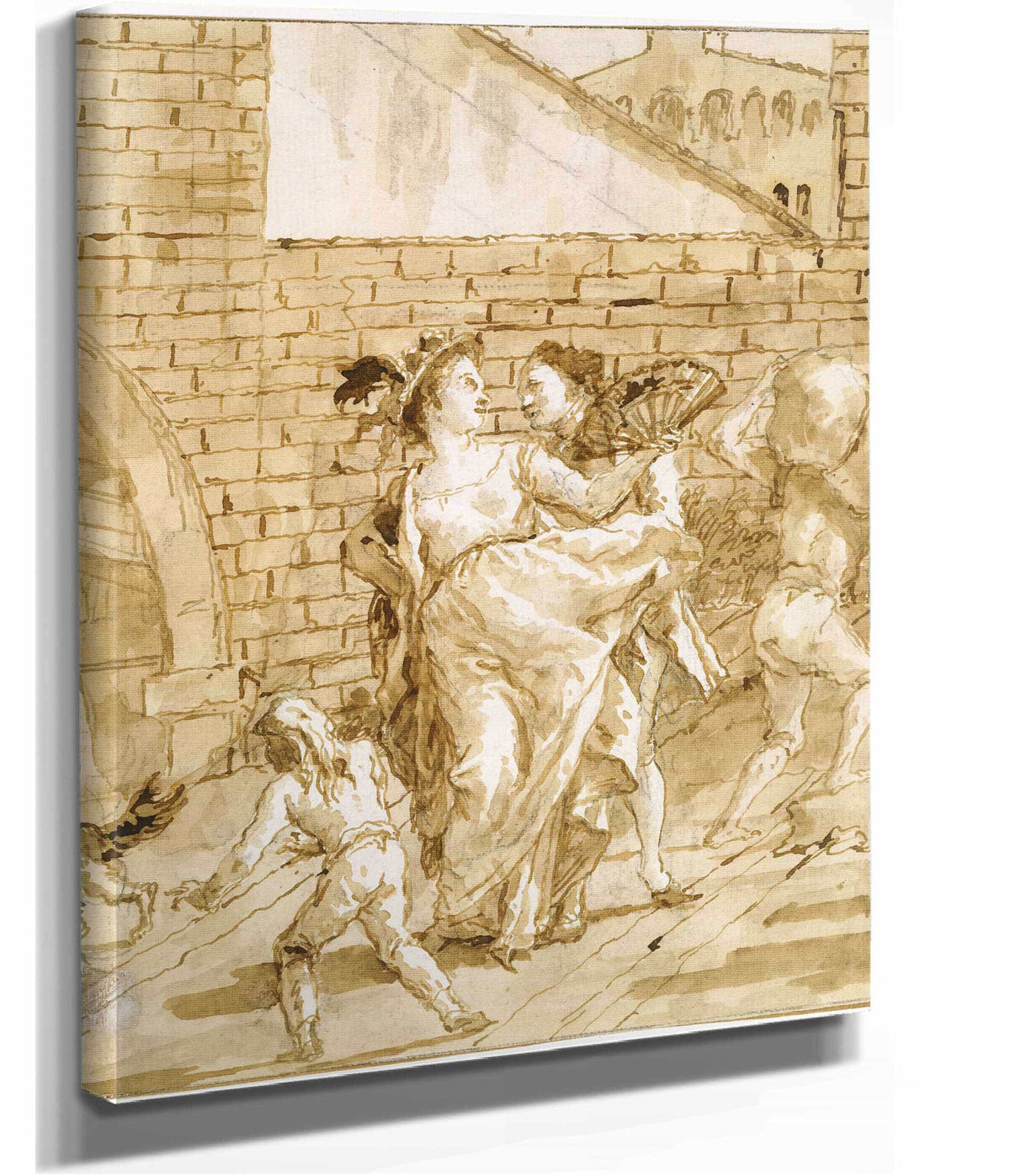 A Flirtation by Giovanni Domenico Tiepolo