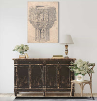 A Font In Walsoken Church Norfolk by John Sell Cotman