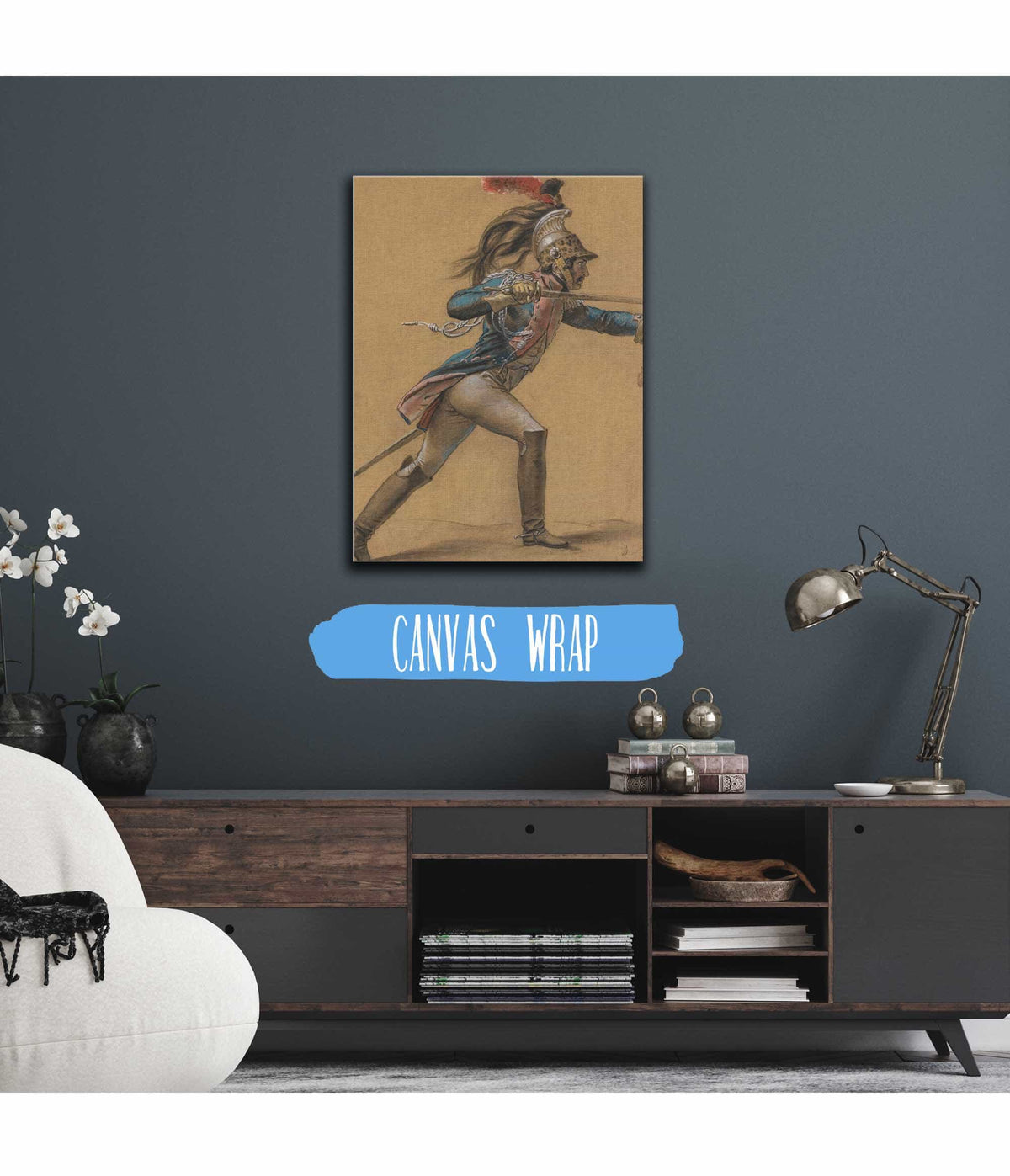 A French Dragoon Study For The Revolt Of Cairo by Anne Louis Girodet Trioson