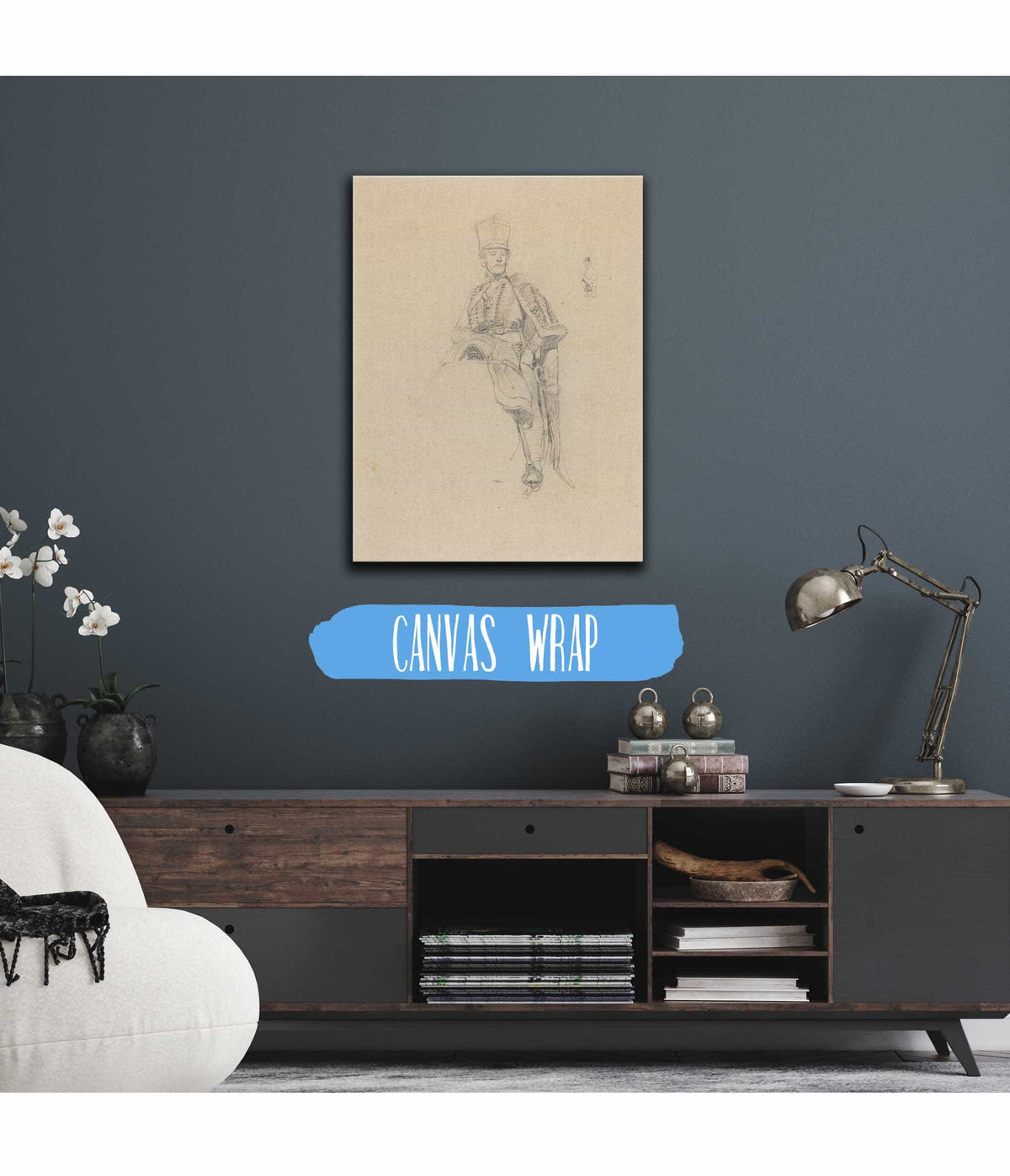 A French Hussar by Ernest Meissonier