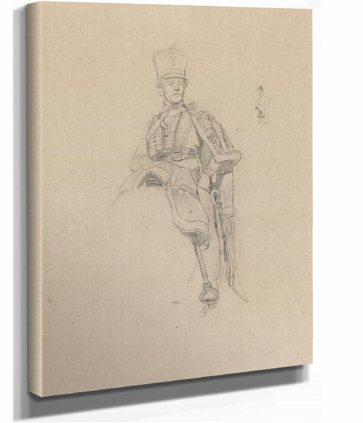 A French Hussar by Ernest Meissonier