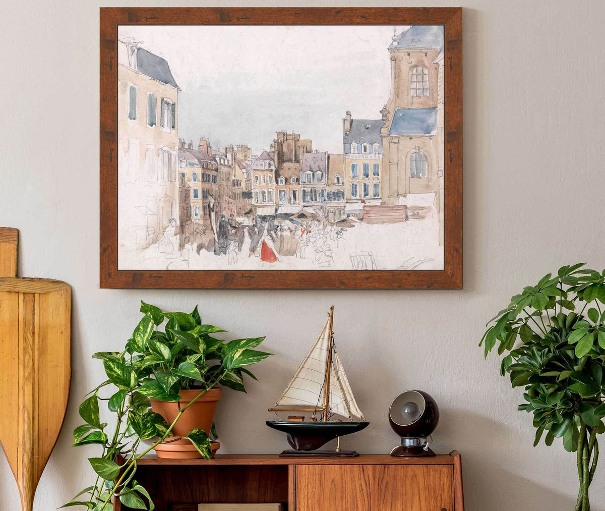 A French Market Place by David Cox