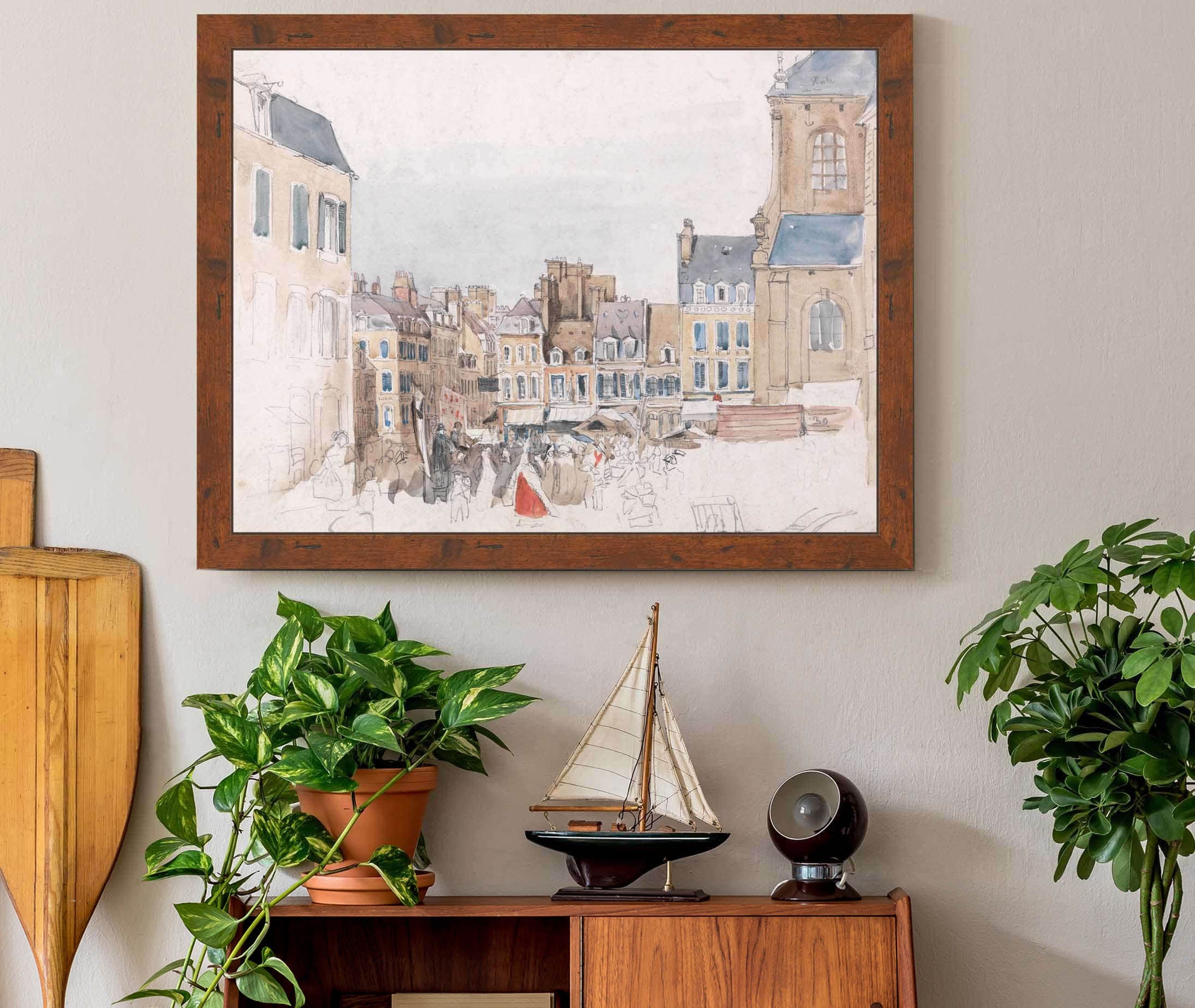 A French Market Place by David Cox