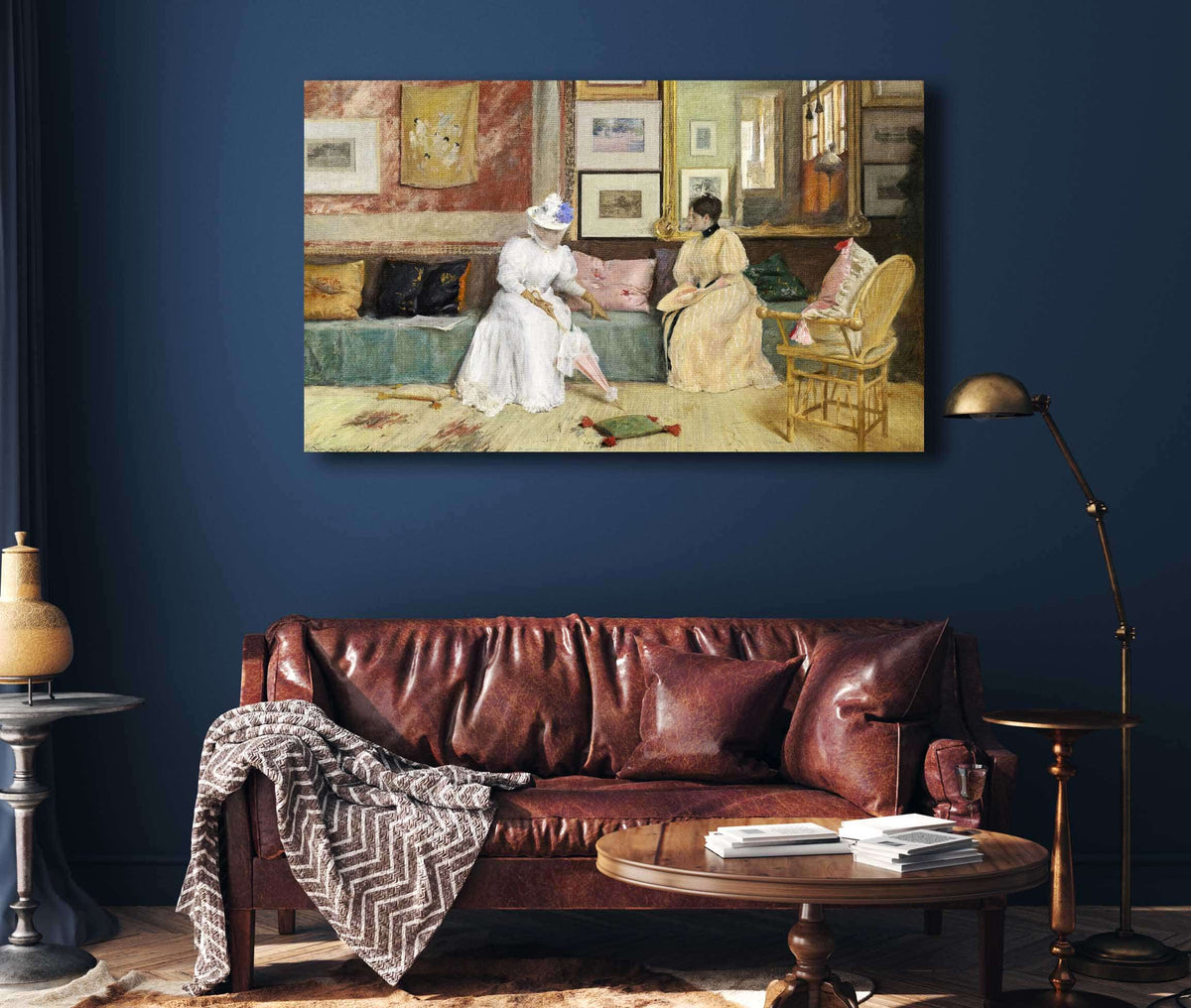 A Friendly Call by William Merritt Chase