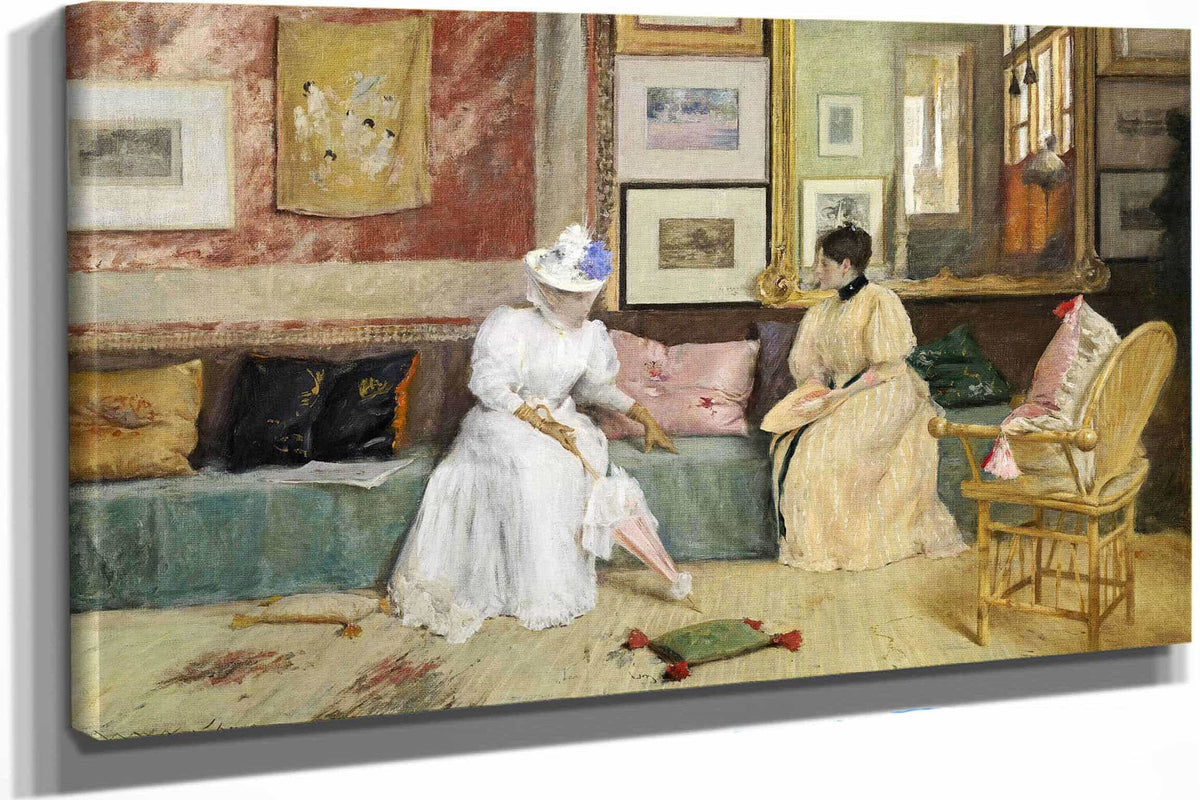 A Friendly Call by William Merritt Chase