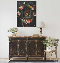 A Garland Of Flowers Surrounding The Virgin And Child by Jan Brueghel The Younger