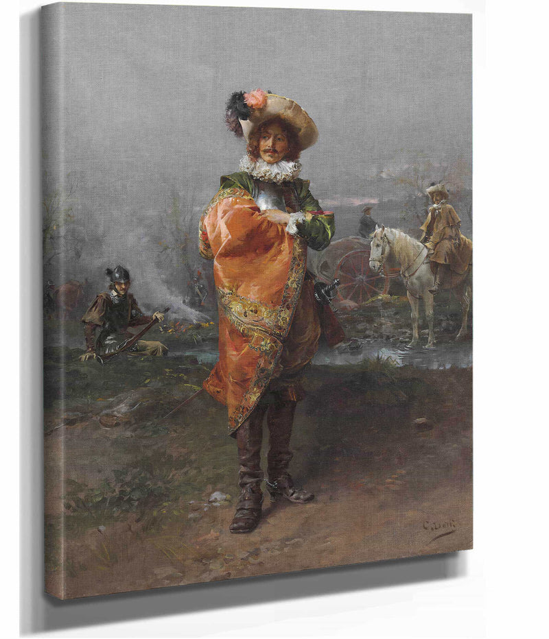 A Gentleman In A Cloak by Cesare Auguste Detti