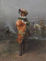 A Gentleman In A Cloak by Cesare Auguste Detti