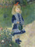 A Girl With A Watering Can By Pierre Auguste Renoir