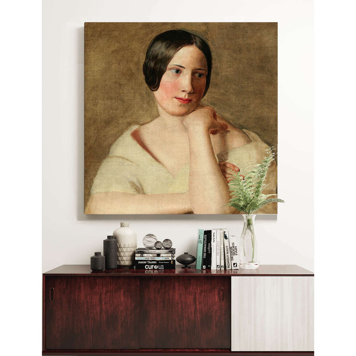 A Girl With Propped Up Arms by Ferdinand Georg Waldmuller