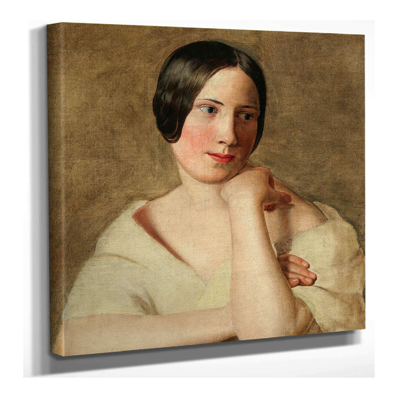 A Girl With Propped Up Arms by Ferdinand Georg Waldmuller