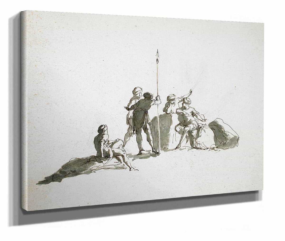 A Group Of Five Turbaned Men Th Century by Gaetano Gandolfi