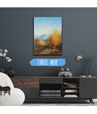 A Group Of People In A Moutain Landscape by Felix Ziem